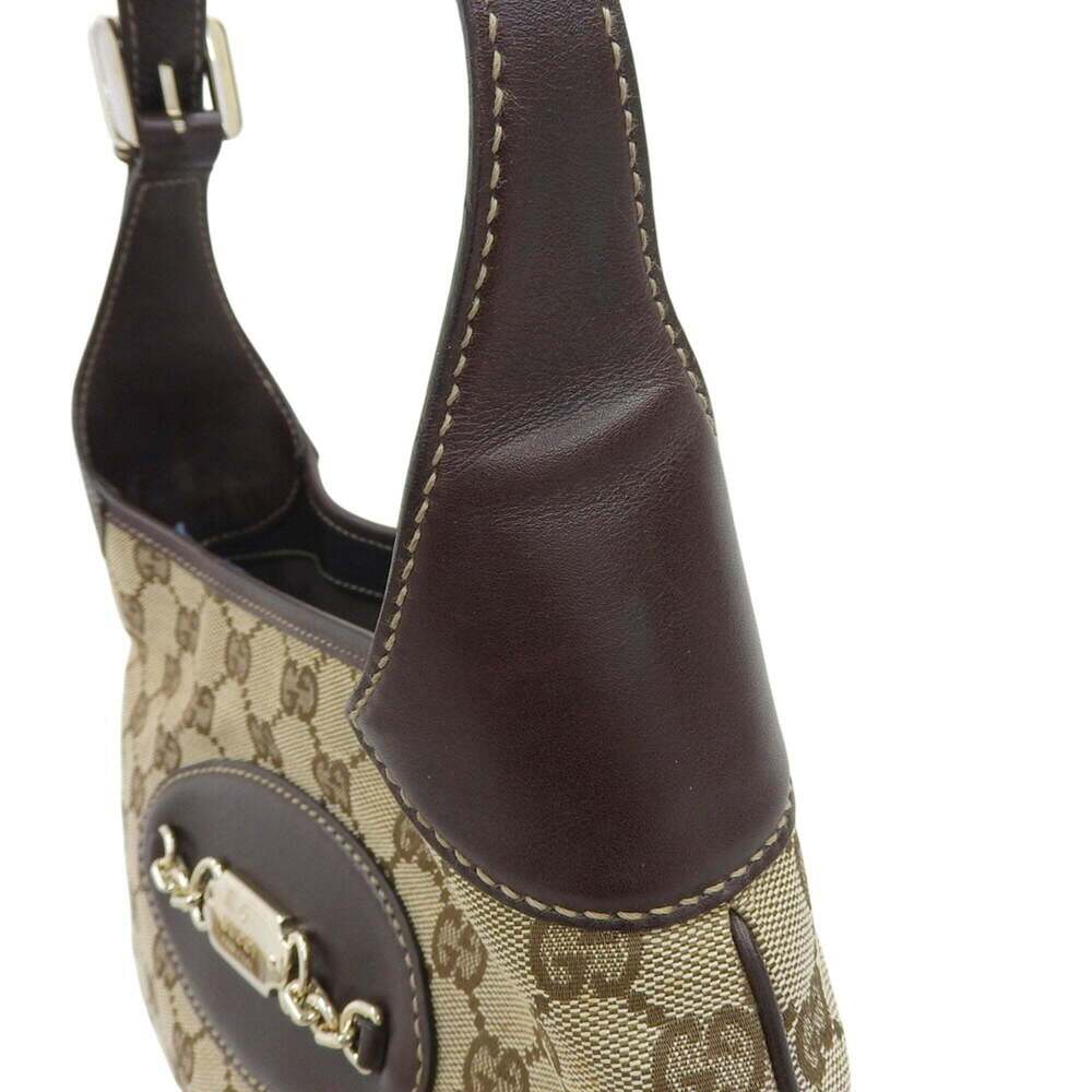 GUCCI Brown Canvas Shoulder Bag - Picture 7 of 10